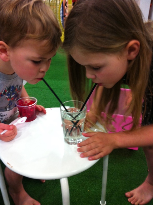 Yes, they have grown, the Drama Queen and Daredevil sharing a "love drink" because they are way too cute sometimes!